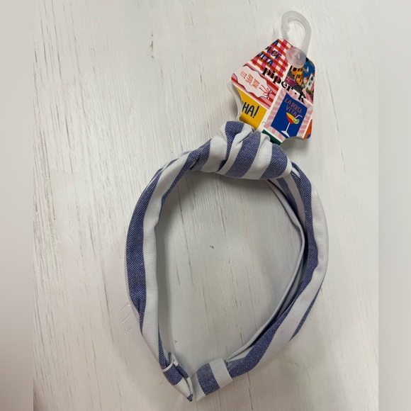 NWT ⚜️💙⚜️ Piper K Gorgeous Blue Striped Headband - Picture 3 of 10